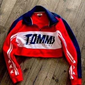 Vintage Tommy Hilfiger Jeans Cropped Sweatshirt